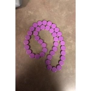 Lavender Flat Bead Necklace